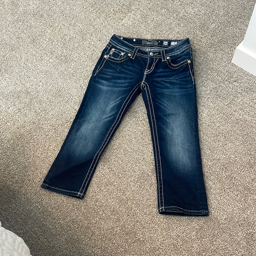 Miss Me signature cuffed capri VINTAGE